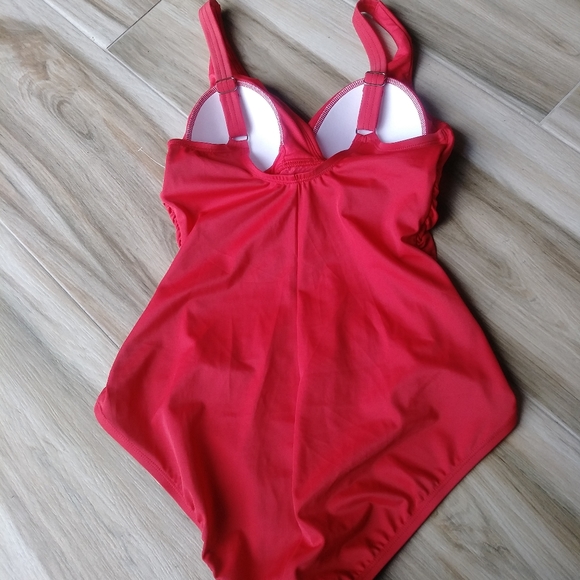 NWT SZ 10 Jantzen Red Tummy Control S… - Picture 2 of 4
